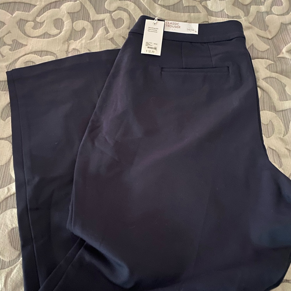 BNWT lane Bryant navy dress pants